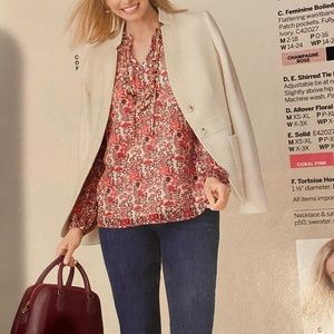 Feminine Boiled Wool Blazer by Talbots